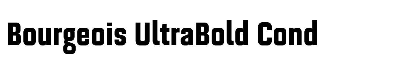 Bourgeois UltraBold Cond